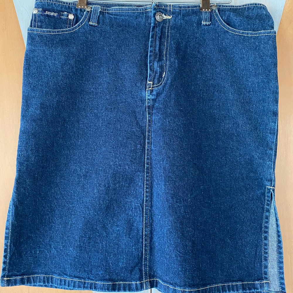 Squeeze - Stephen Hardy - Denim skirt with slits on both sides - Size 11/12